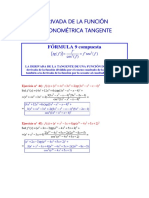 Derivada de La Función Trigonométrica Tangente