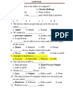 Computer Worksheet With Answers