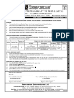 Advanced Pattern Cumalative Test 2 Paper 2