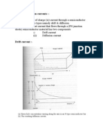 Drift and Diffusion Currents