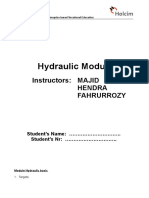 Hydraulic Module: Instructors: MAJID Hendra Fahrurrozy