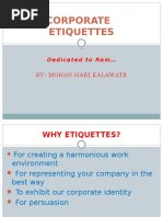 Corporate Etiquettes: Dedicated To Ram