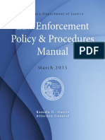 Doj Law Enforce Policy Procedures Manual