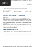 Electronic Control Module (ECM) - Flash Program