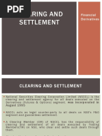 Clearing and Settlement: Financial Derivatives