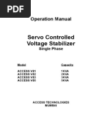 Servo Stabilizer Manual - 2KVA