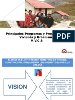 5 Programas y Proyectos en Vivienda y Urbanismo