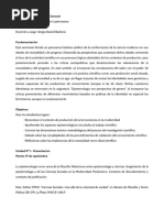 Programa Epistemología General