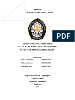 Resume Laporan Penerapan ISO 14001 Di PT - Pupuk Sriwidjaja Palembang