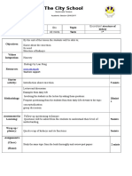 The City School: Class Subject Topic Kidney Date Duration Term