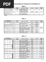 Interview Programme September 2017