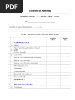 Statement of Accounts Format