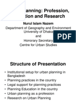 Urban Planning Profession Education and Research