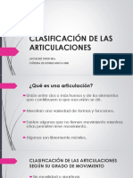 Clasificación de Las Articulaciones 17-1