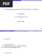 An Intuitive Presentation of Faà Di Bruno's Formula - A. Minnucci