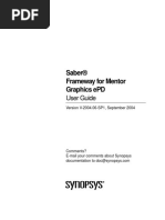 Saber® Frameway For Mentor Graphics ePD: User Guide