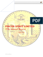 Pincon Spirit Limited: 37th Annual Report