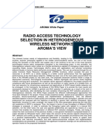 Radio Access Technology Selection in Heterogeneous Wireless Networks: Aroma'S View