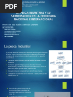 La Pesca Industrial y Su Participacion en La Economia Nacional y Mundial