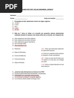 Dolor Abdominal Cronico (Pretest)