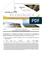 Gaceta Ecológica de La Semarnat Donde Se Informa Del Proyecto