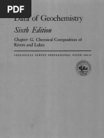 Chemical Composition of Rivers and Lakes