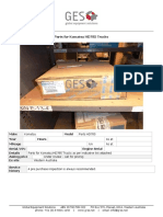 Equipment Report Parts For Komatsu HD7