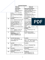 Week 2: Homework Schedule What and Date Due What and Date Due