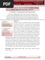 Acute & Chronic Toxicity Studies of Seenthil Sarkarai