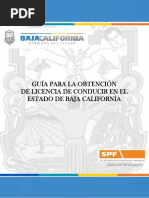 Guia para Obtencion de Licencias de Conducir en Baja California PDF