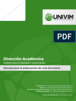 Manual para La Elaboración de Ruta Formativa