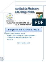 Biografia Lidya Hall