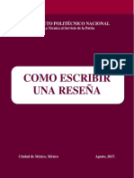 IPN Como Escribir Una Reseña.