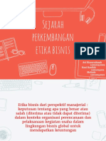 Sejarah Perkembangan Etika Bisnis