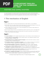 English Revision Guide Answers PDF