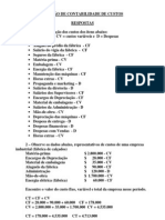 Contabilidade de Custos Exercicios Gabarito