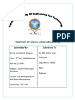 Assembly Language 8086 Exercise Solution (Marut) PDF