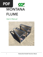 Montana (Short Parshall) Flume Users Manual