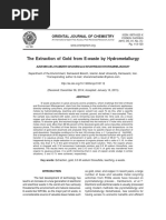 The Extraction of Gold From E-Waste by Hydrometallurgy: Oriental Journal of Chemistry