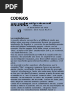 Los Códigos Anunnaki