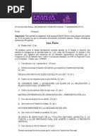 Evaluacion Final de Derecho Constitucional y Administrativo