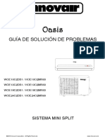 Innovair Oasis Mini Split 2nd Gen 9K 24K Troubleshooting Guide Spanish