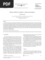 Kinetic Models of Sorption Theoretical Analysis