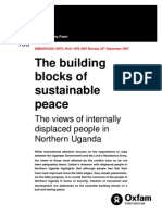 The Building Blocks of Sustainable Peace: The Views of Internally Displaced People in Northern Uganda