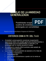 Manejo de La Ansiedad Generalizada