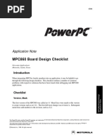 MPC860 Board Design Checklist