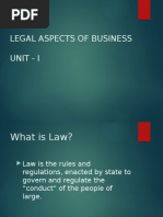 Legal Aspects Unit 1