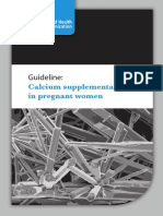 Guideline:: Calcium Supplementation in Pregnant Women