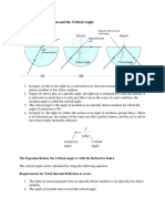 C5c Total Internal Reflection and The Critical Angle