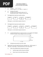 CXC Revision Test 3